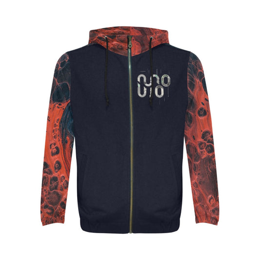 FELPA Concrete Echoes – Lava Drop Full-Zip Hoodie