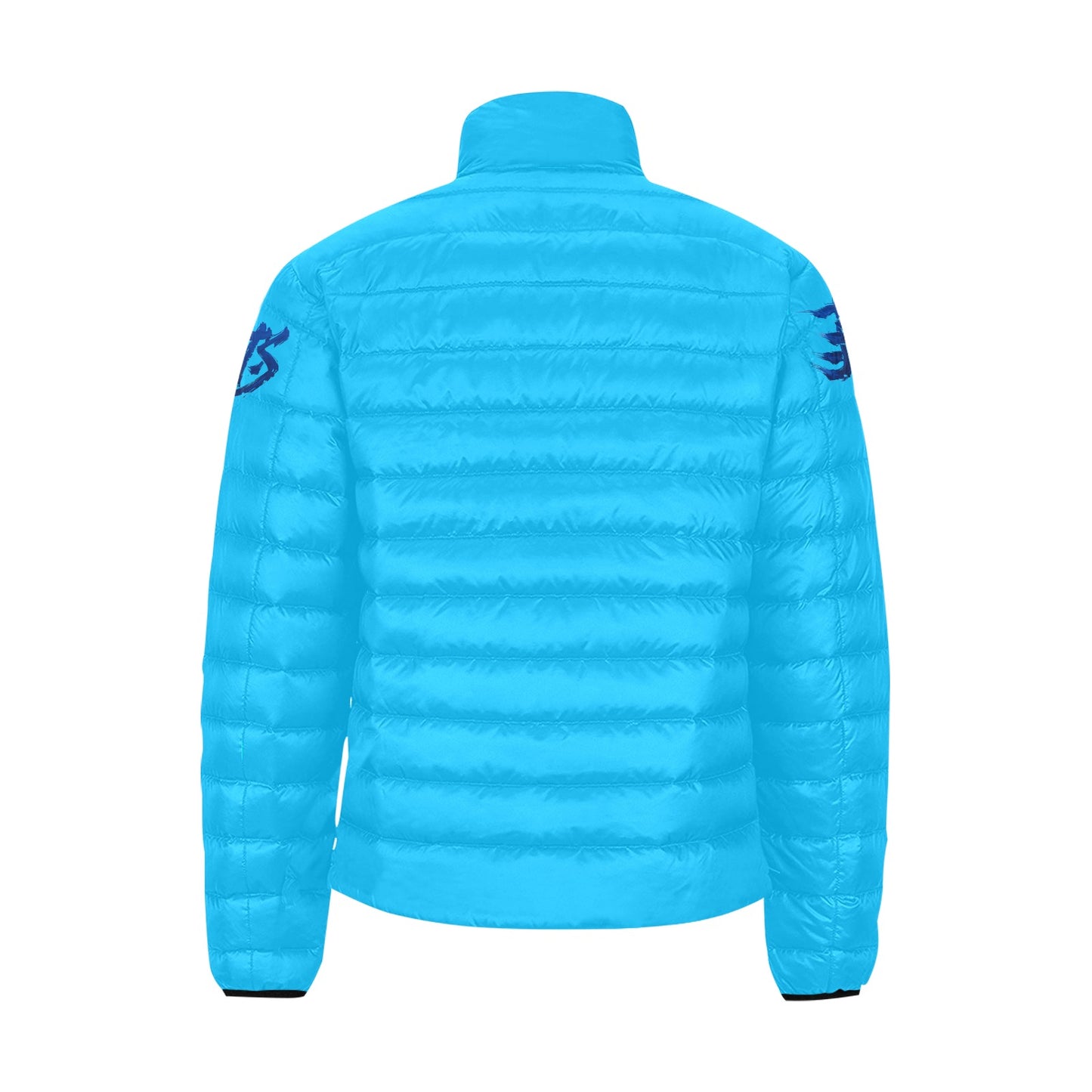 Giacca Bomber Uomo Collezione JSports Momo K46 Ocean Drift ArmTag JSHUB – Base Deepsky Blu con Stampa e Tag Spalle Blu Scuro Sfumati