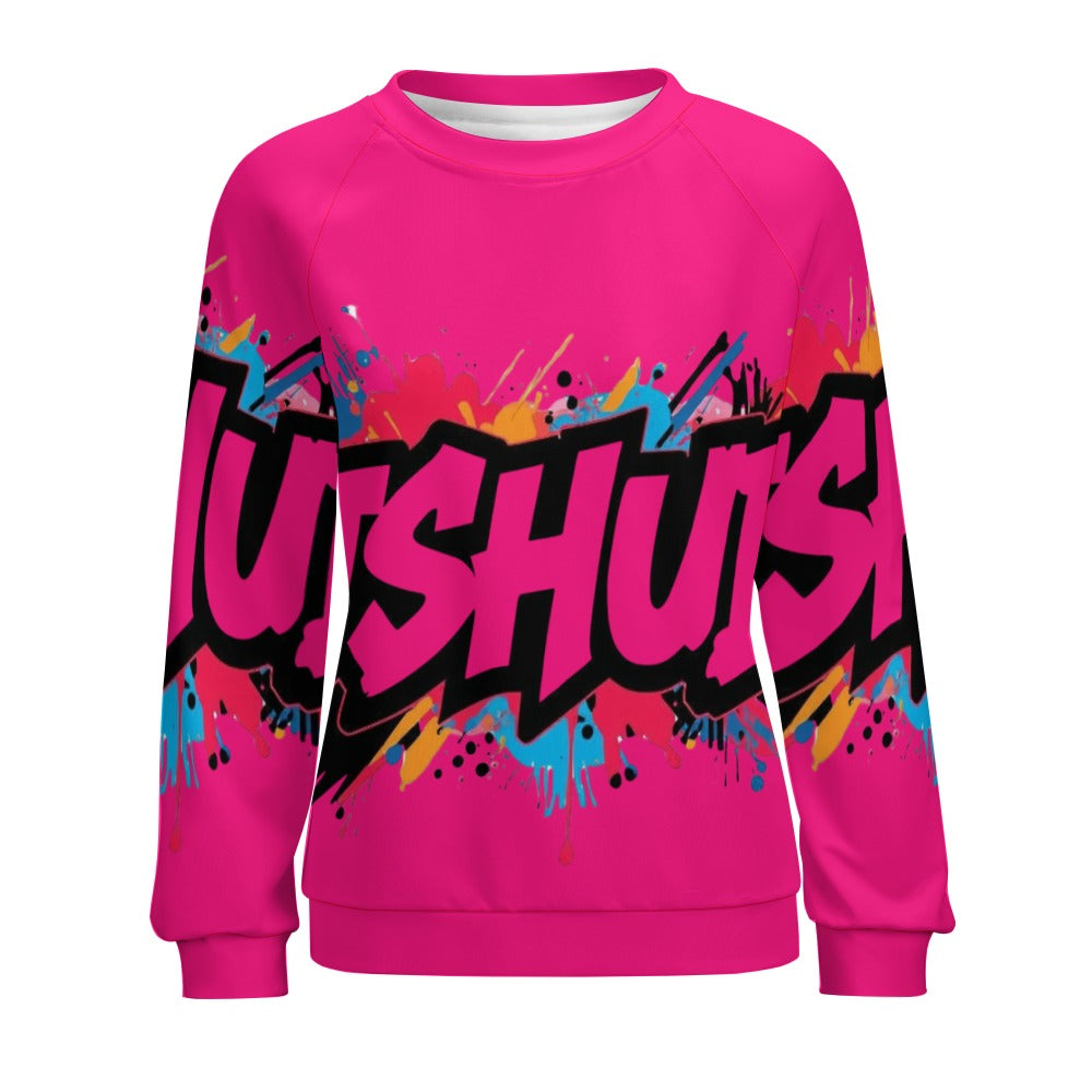 Felpa Donna JSHub Multicolor – Stile Streetwear con Graffiti All-Over