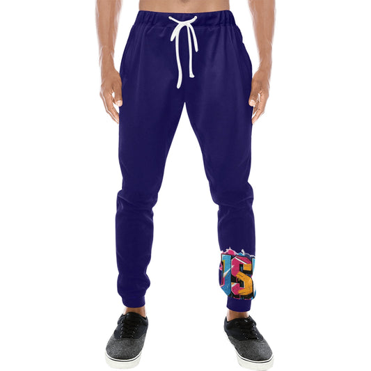 Pantaloni tuta baggy murales