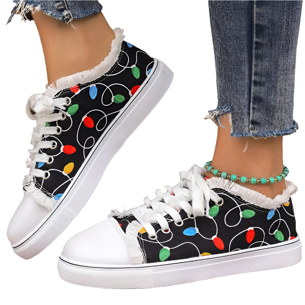 Sneakers Raw Hem Canvas