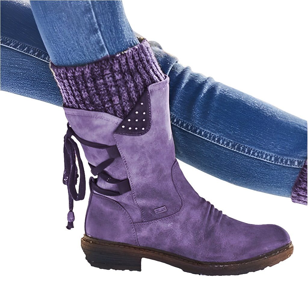 Stivale Frostline Rise – Suede Snow Boots Mid-Calf
