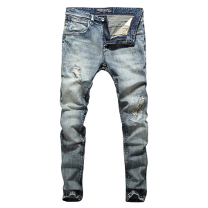 jeans slim fit balplein strappati