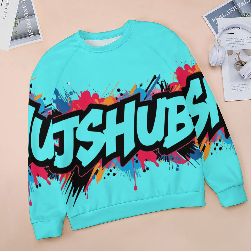 Felpa Donna JSHub Multicolor – Stile Streetwear con Graffiti All-Over