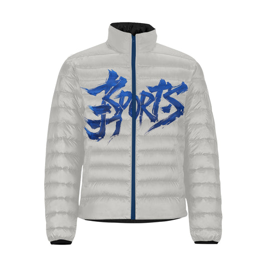 Giacca Bomber Uomo Collezione JSports Mono H18 Color Series JSHUB – Quattro Varianti con Stampa Centrale Blu Marino Sfumato