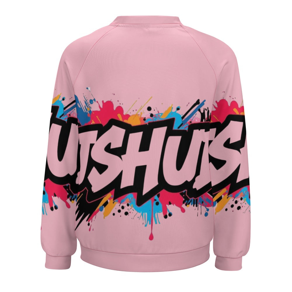 Felpa Donna JSHub Multicolor – Stile Streetwear con Graffiti All-Over