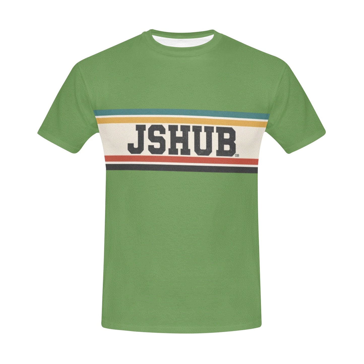 T-Shirt Uomo JSHUB Anni 50 – Collezione Sport Heritage All Over