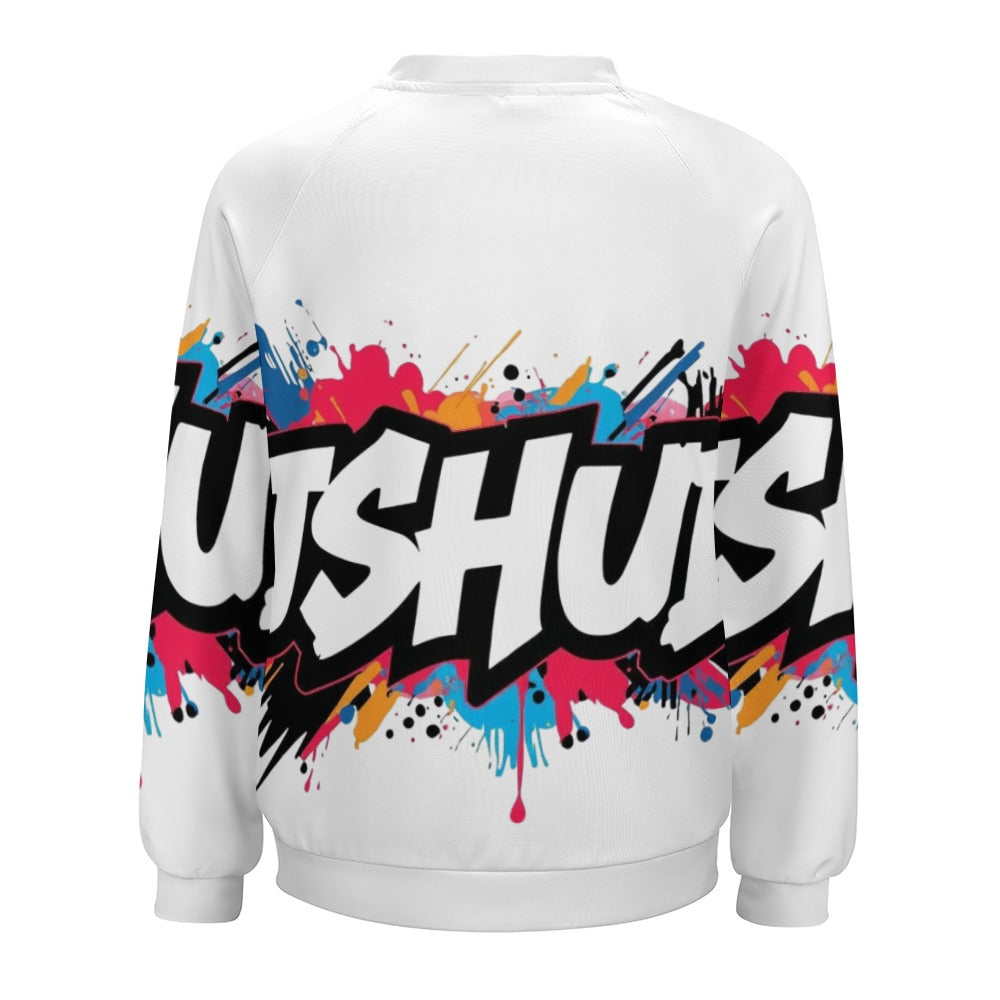 Felpa Donna JSHub Multicolor – Stile Streetwear con Graffiti All-Over
