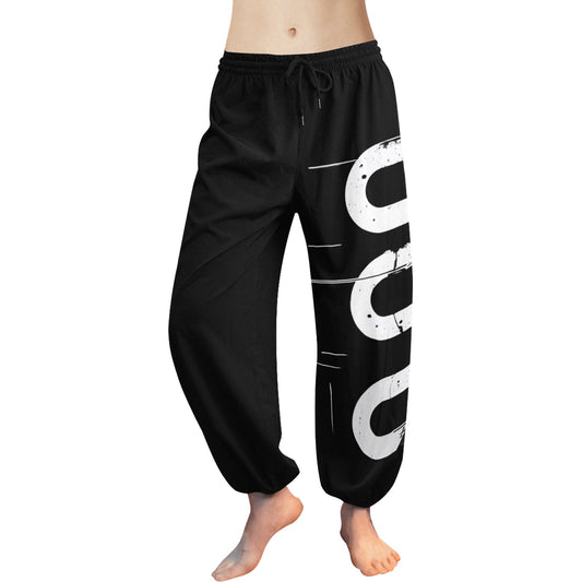 Pantaloni Harem Donna “Concrete Echoes Icon” – Black Edition