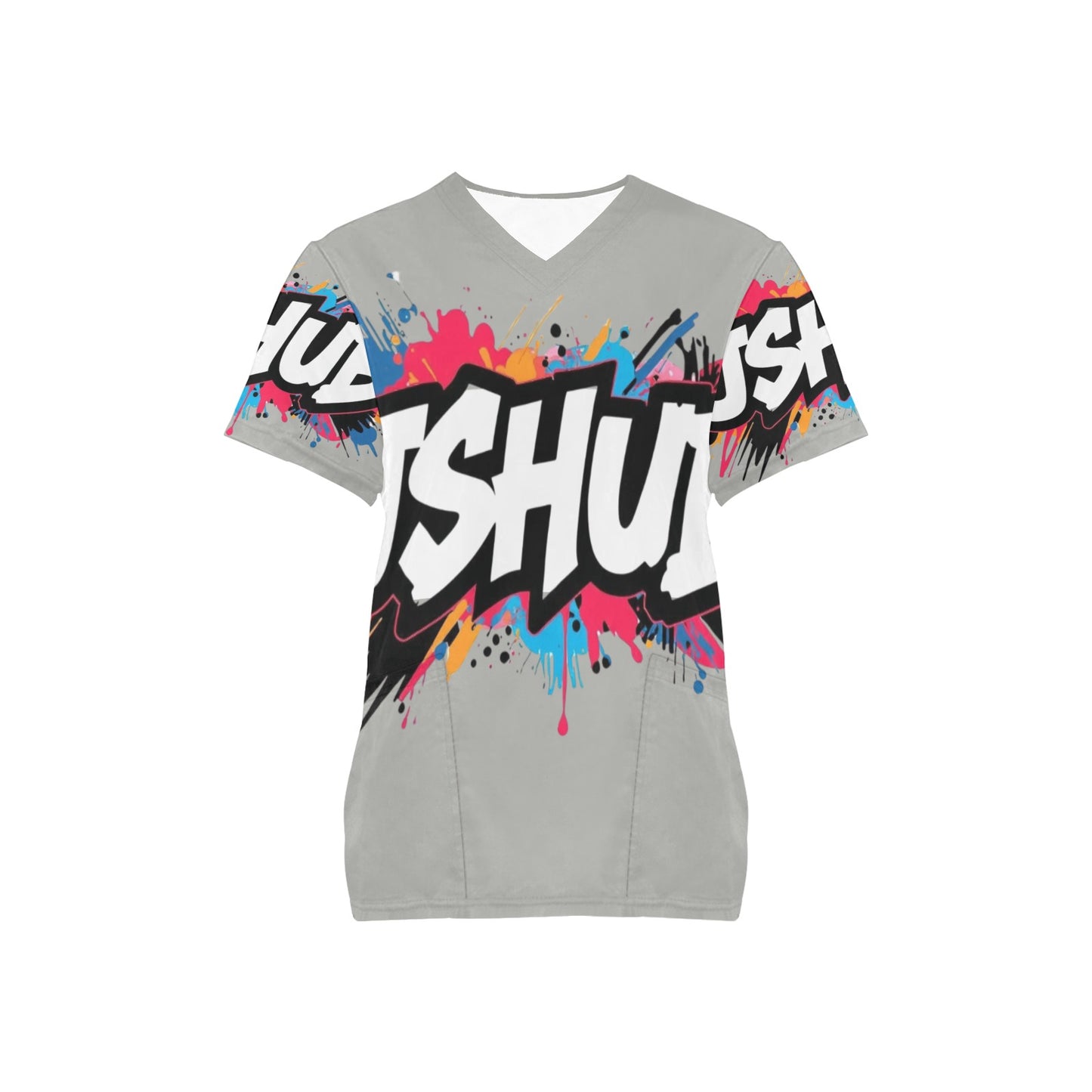 T-shirt Scrub Unisex JSHub Logo Multicolor All-Over – Urban Style 2025