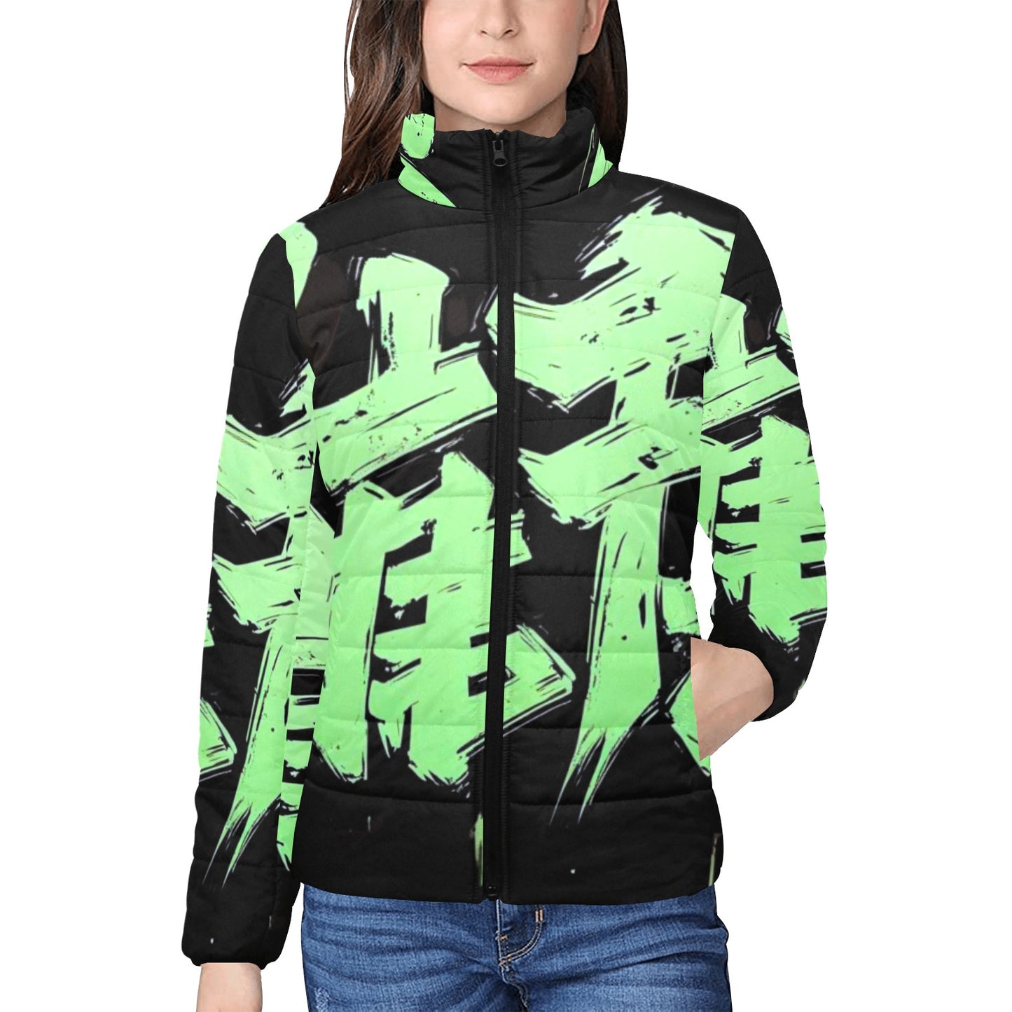 Giacca imbottita donna momo bloom urban mint