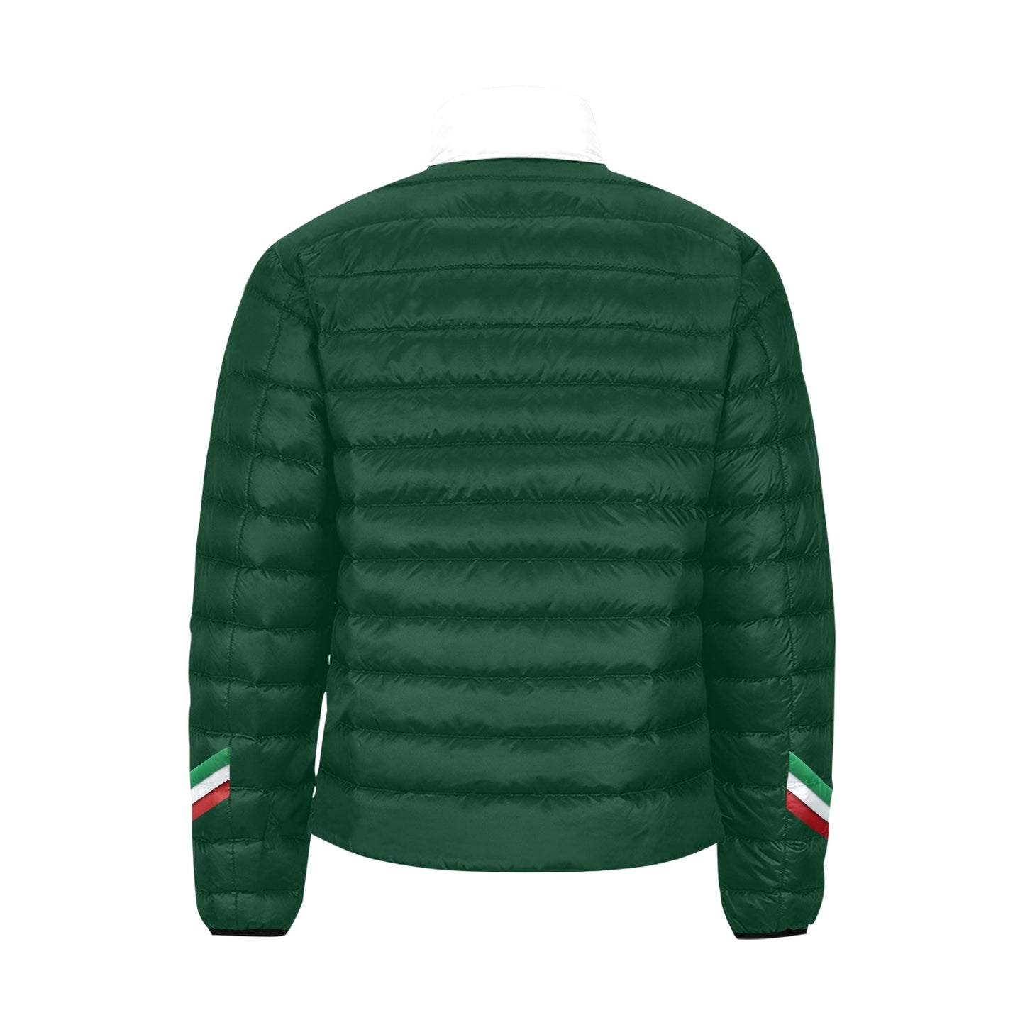 Piumino Bomber Italy Uomo Verde Scuro Inserti Tricolore JSHUB Winter Nation 2026