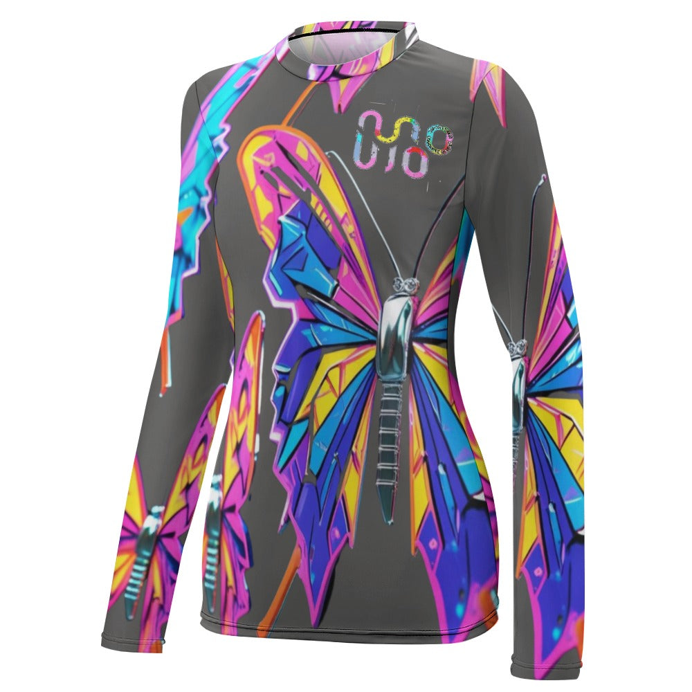 Maglietta donna Wings of Noise maniche lunghe protezione UV – 10 varianti colore