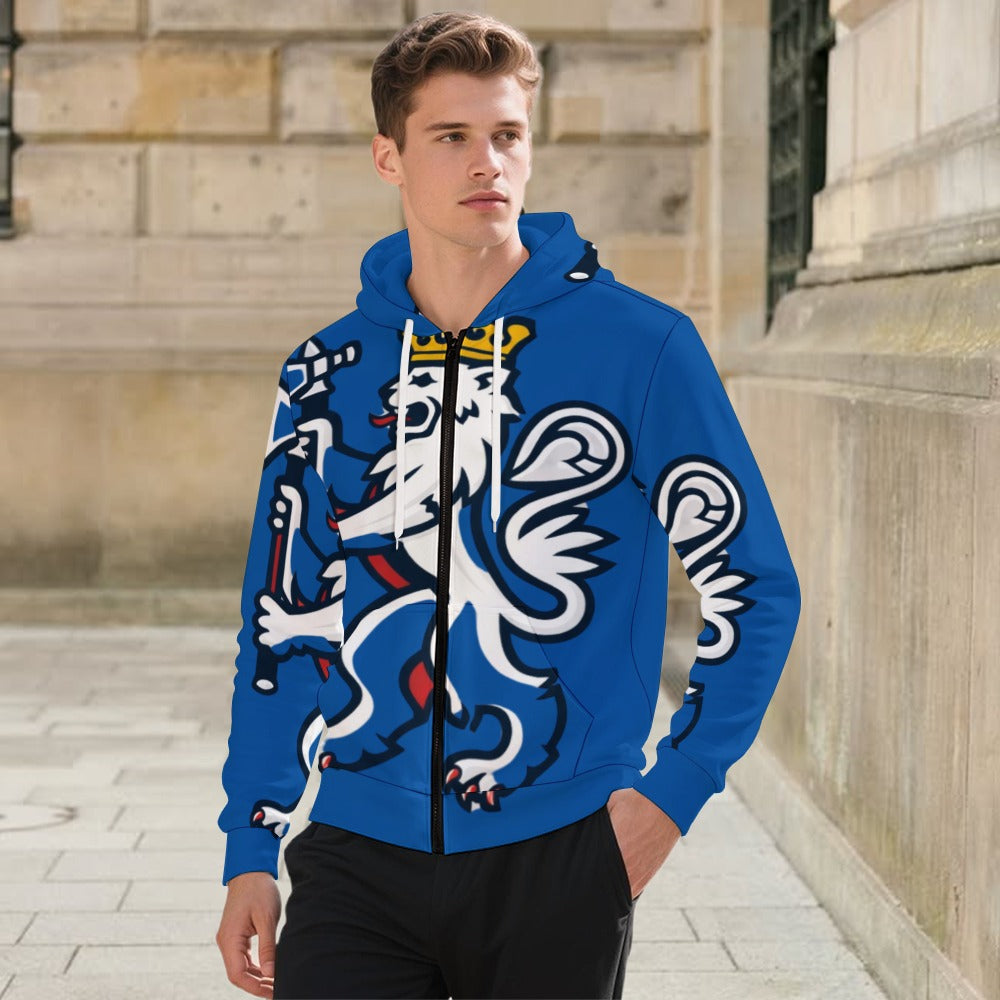 Felpa Norway Uomo Blu Tech Nordico JSHUB Winter Nation 2026 Zip Hoodie