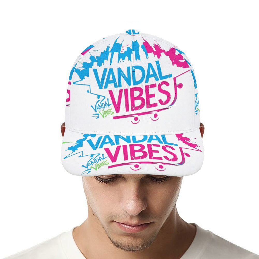 Cappello Vandal Dome  Visiera curva bianco streetwear