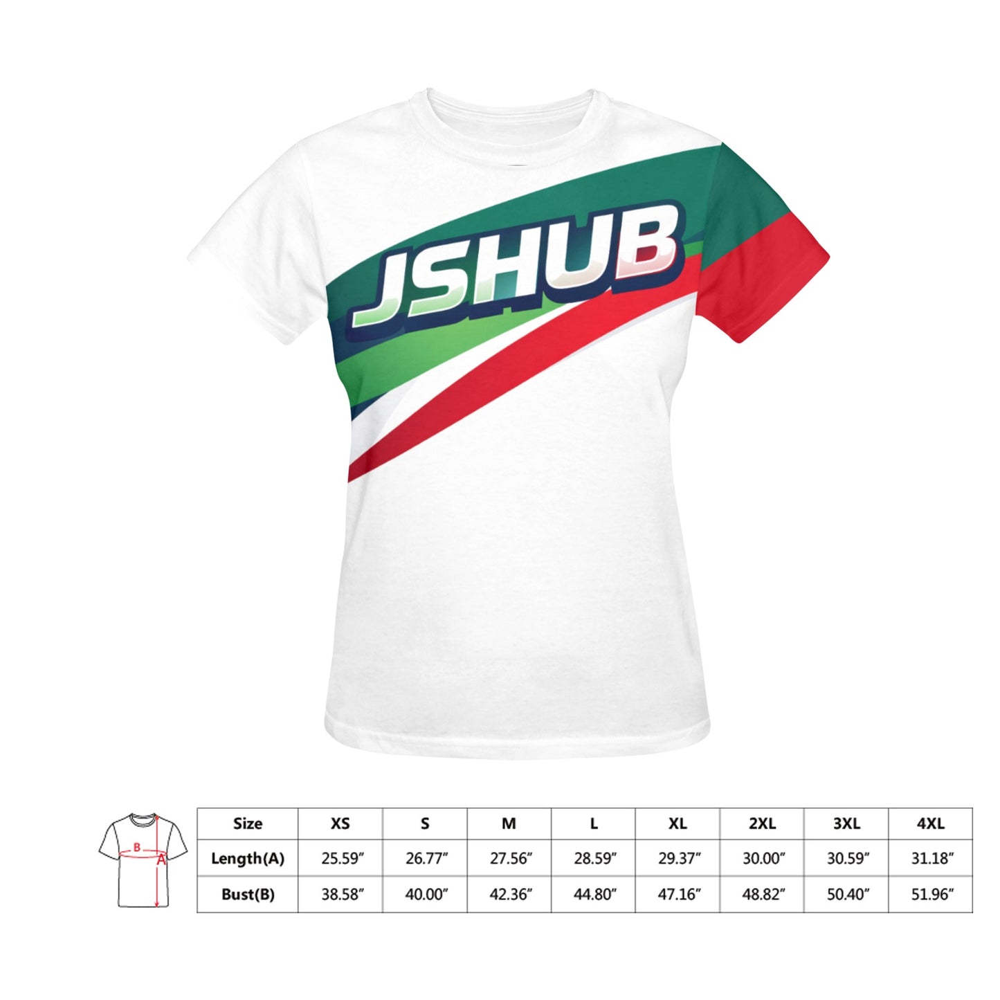 JSHUB Winter Nation Italy Edition – T-Shirt Donna Sportiva Ispirata ai Giochi Invernali 2026