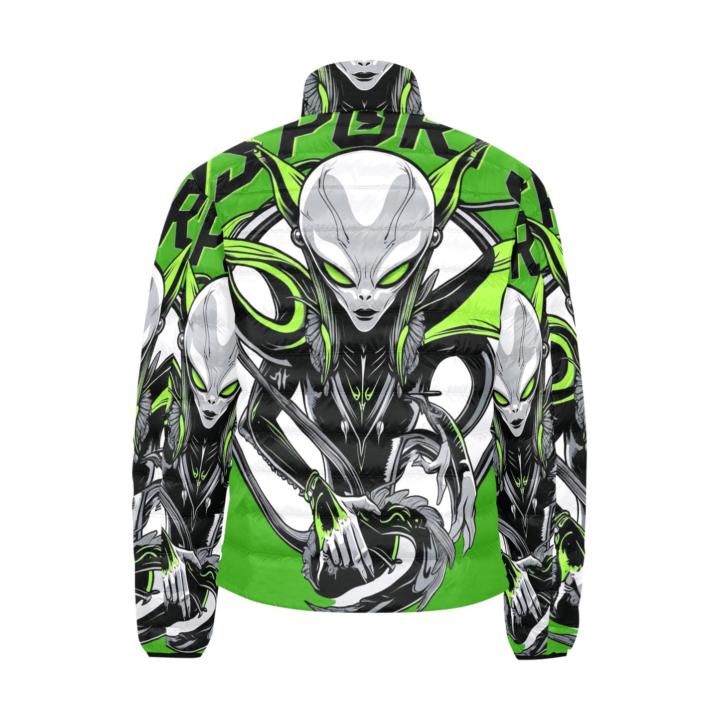 Giacca Bomber Uomo Collezione Xenoflare JSHUB – Base Verde Stampa All Over