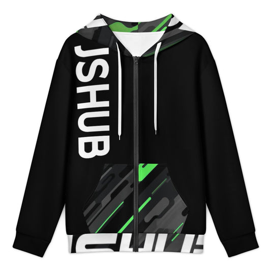 JS HUB Motion Core High Neck Hoodie Uomo Nera Multicolor