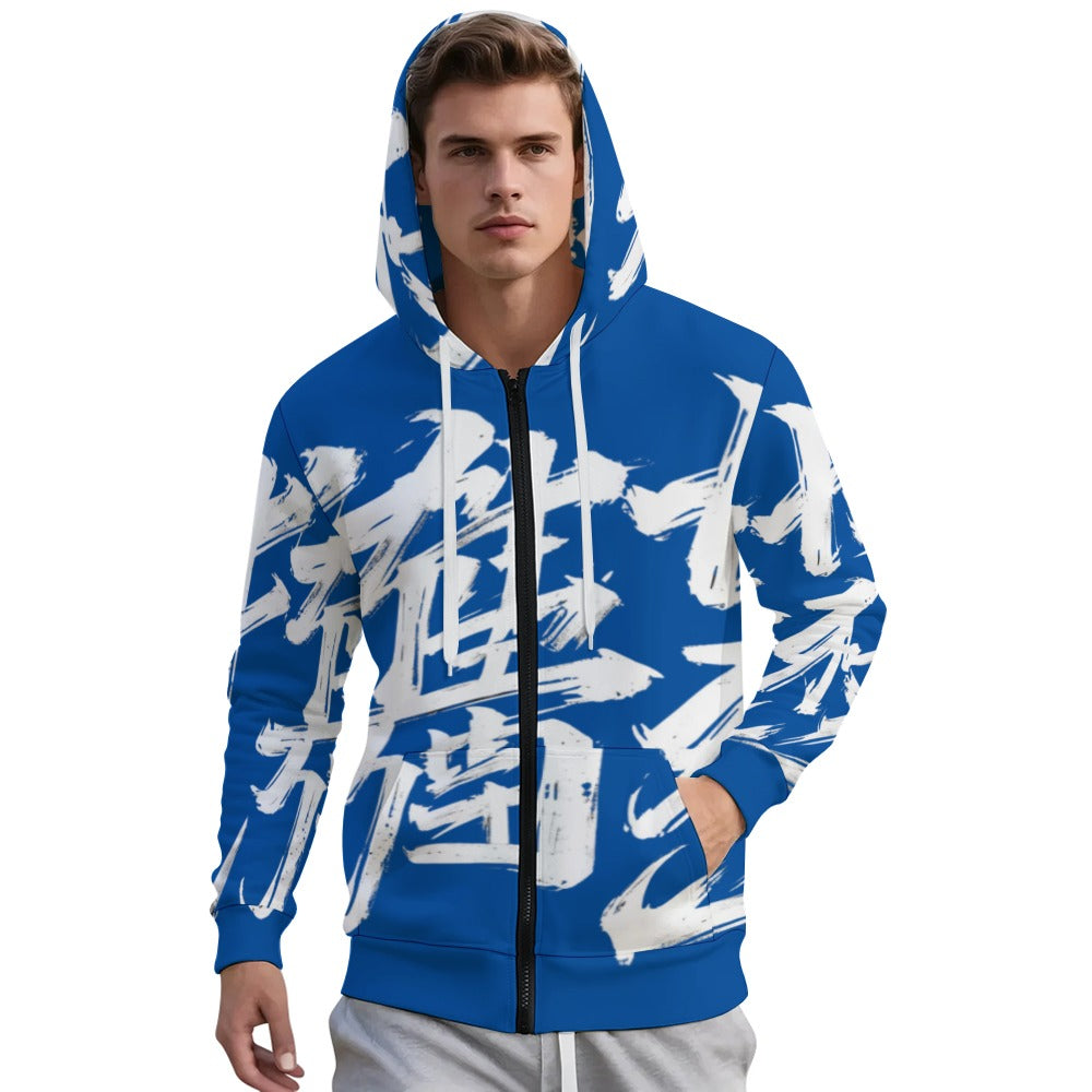 Felpa JSPORTS Momo M06 – Blu Profondo e Bianco Imponente