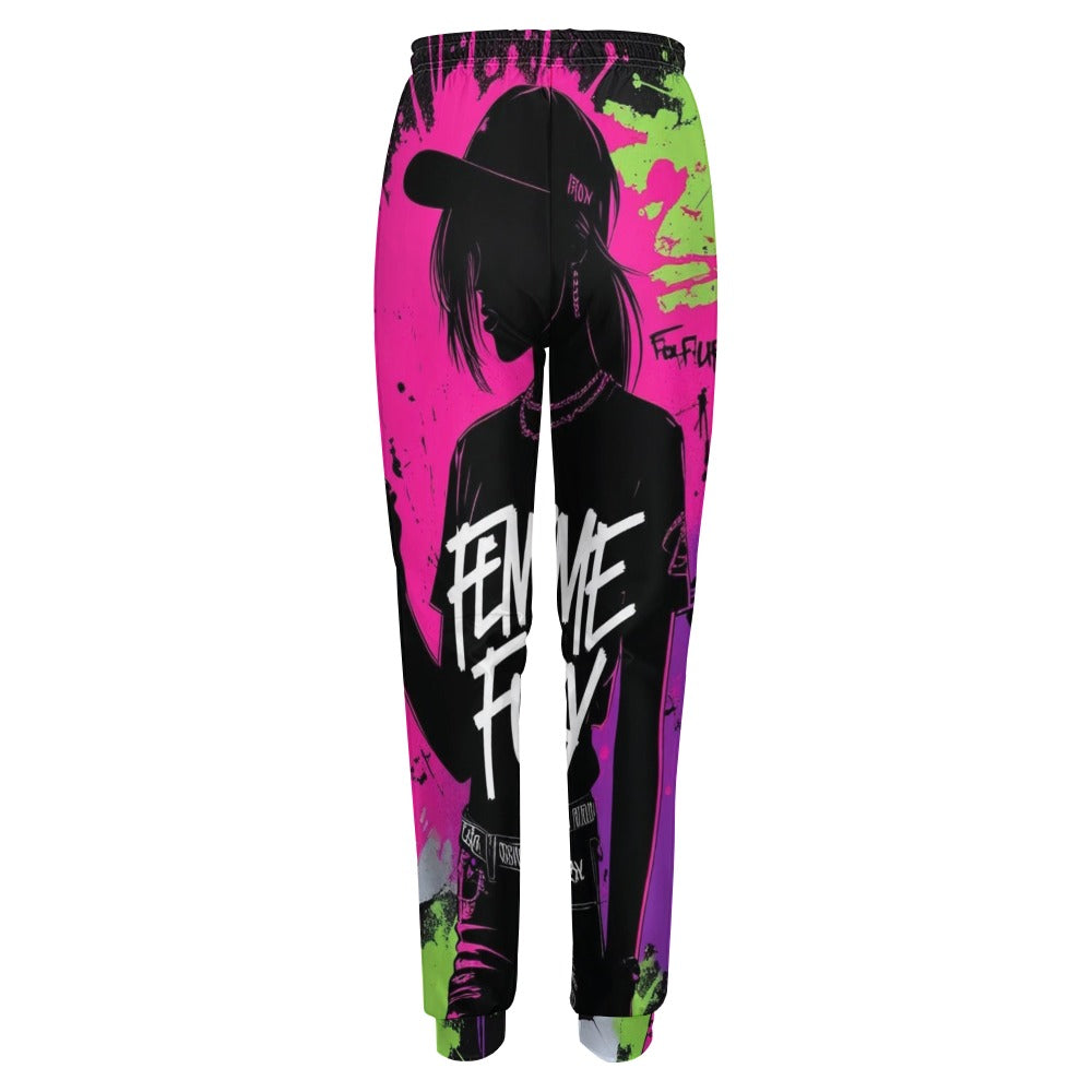 Pantaloni sportivi donna FEMME FURY - Full graffiti streetwear