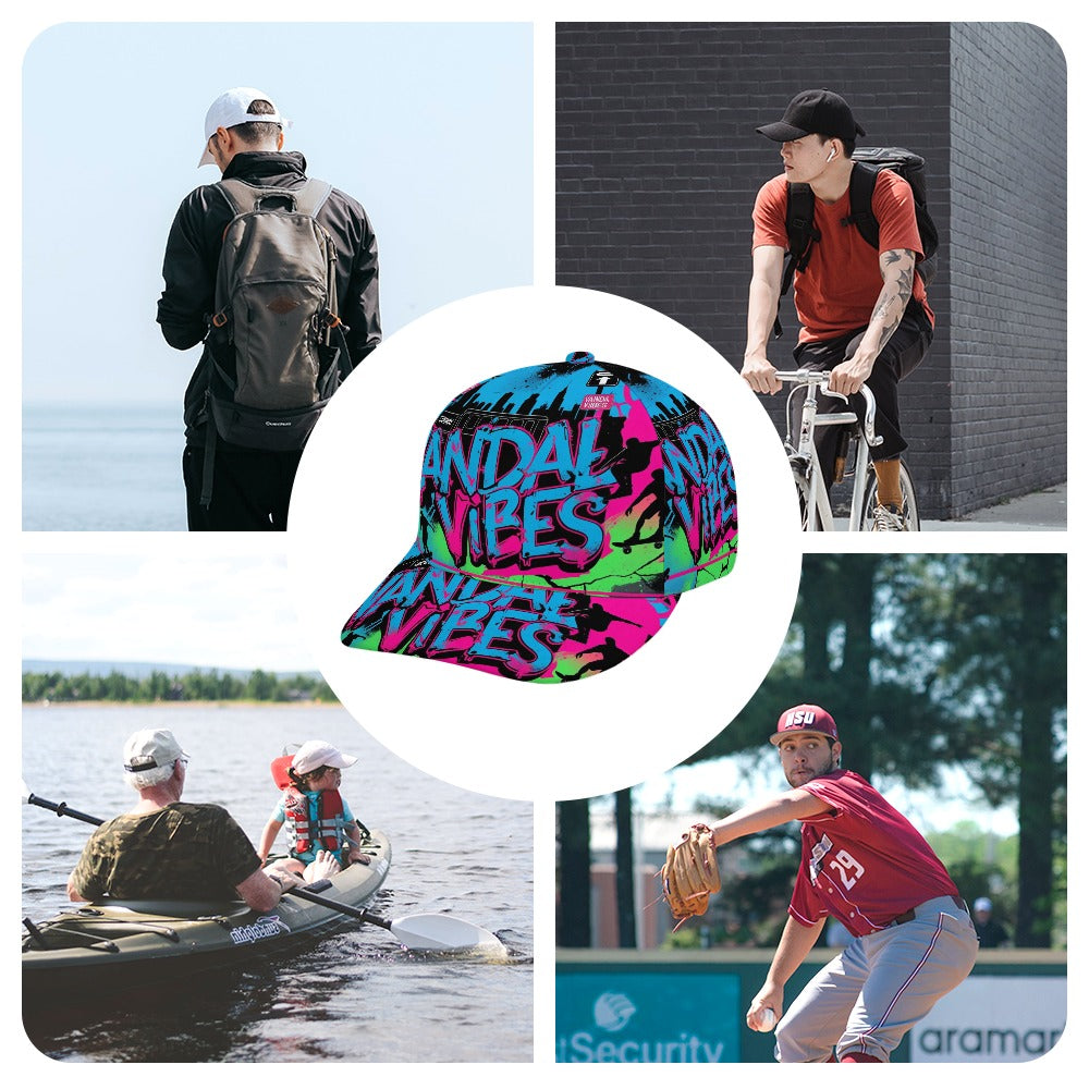 Cappello Vandal Dome  – Visiera curva nero streetwear unisex