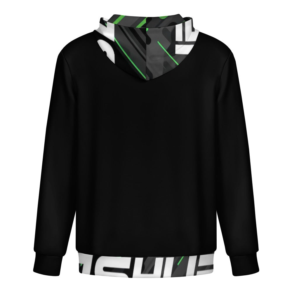 JS HUB Motion Core High Neck Hoodie Uomo Nera Multicolor