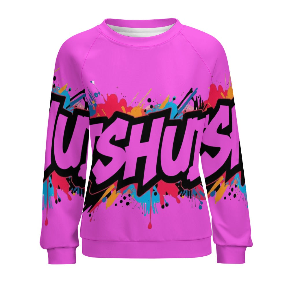Felpa Donna JSHub Multicolor – Stile Streetwear con Graffiti All-Over