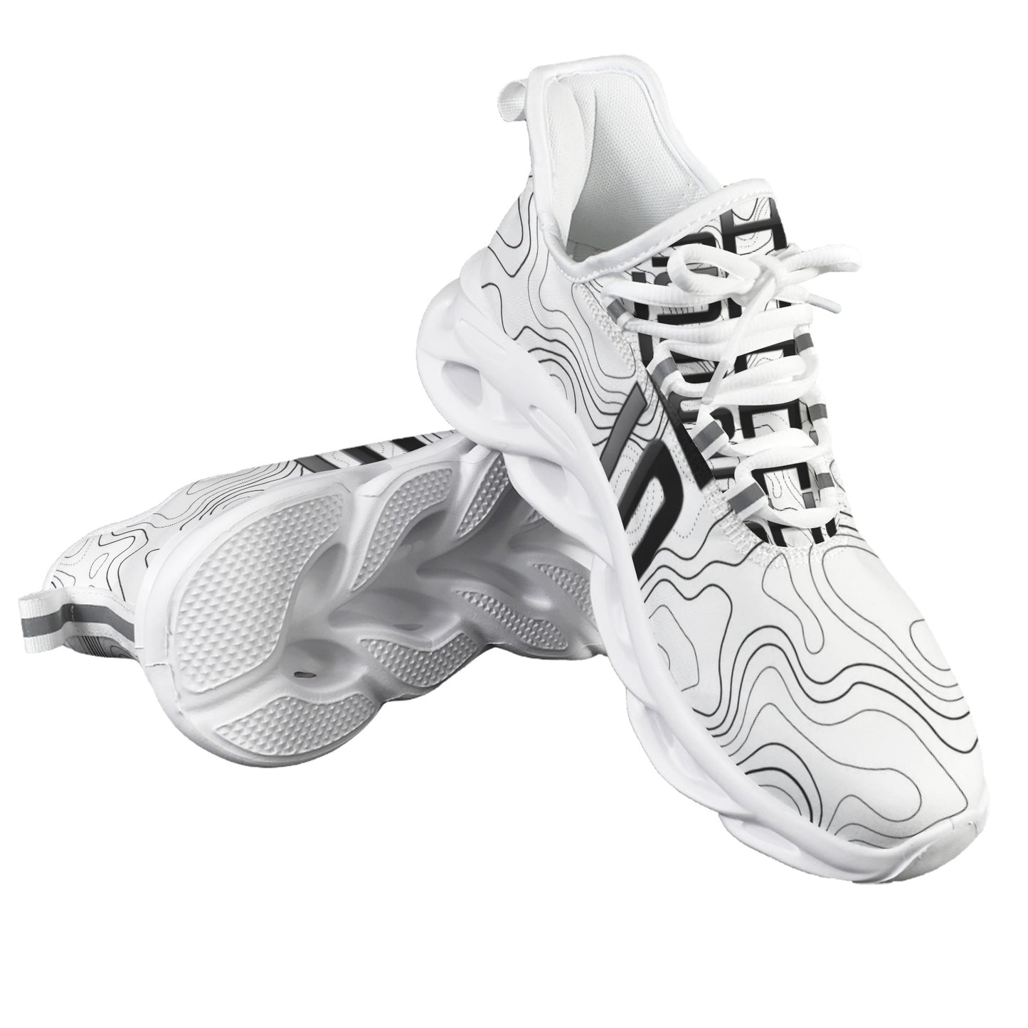 Sneakers Uomo JSHUB AeroFlow Topo White – Scarpe Streetwear Ultraleggere con Suola Hollow