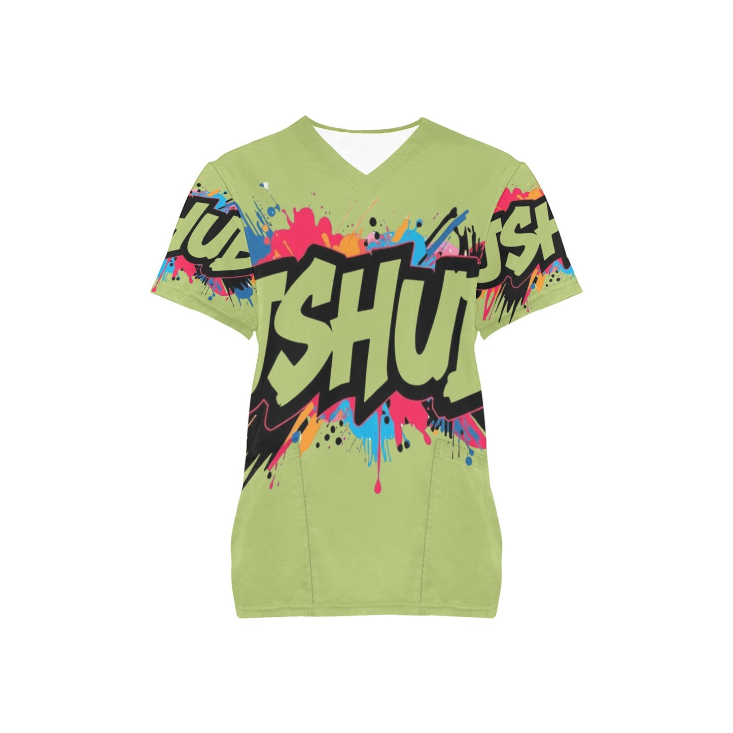 T-shirt Scrub Unisex JSHub Logo Multicolor All-Over – Urban Style 2025