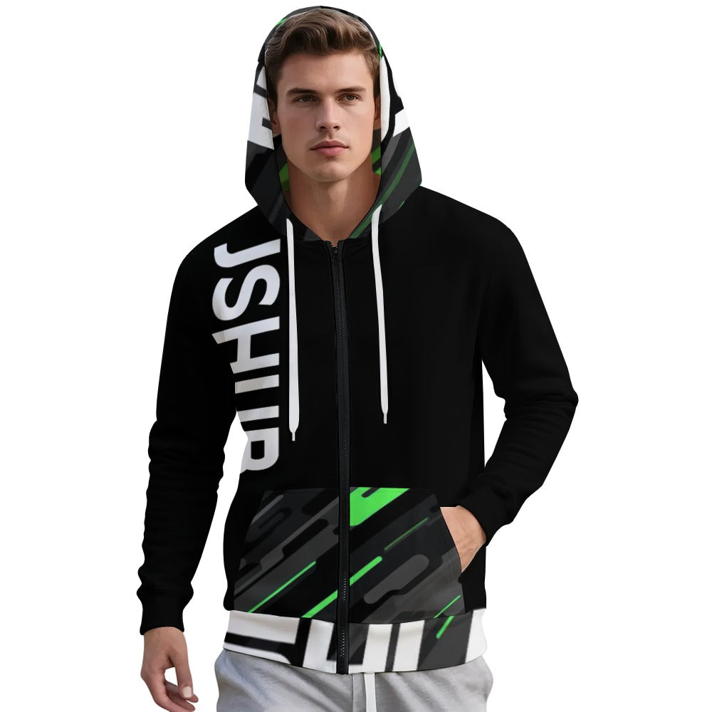 JS HUB Motion Core High Neck Hoodie Uomo Nera Multicolor