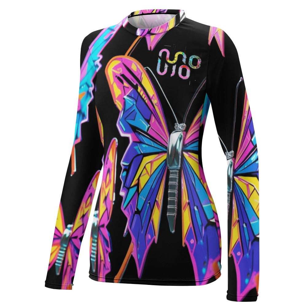 Maglietta donna Wings of Noise maniche lunghe protezione UV – 10 varianti colore