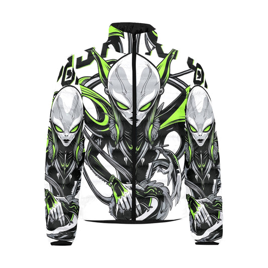 Giacca Bomber Uomo Collezione Xenoflare JSHUB – Base Bianca Stampa All Over
