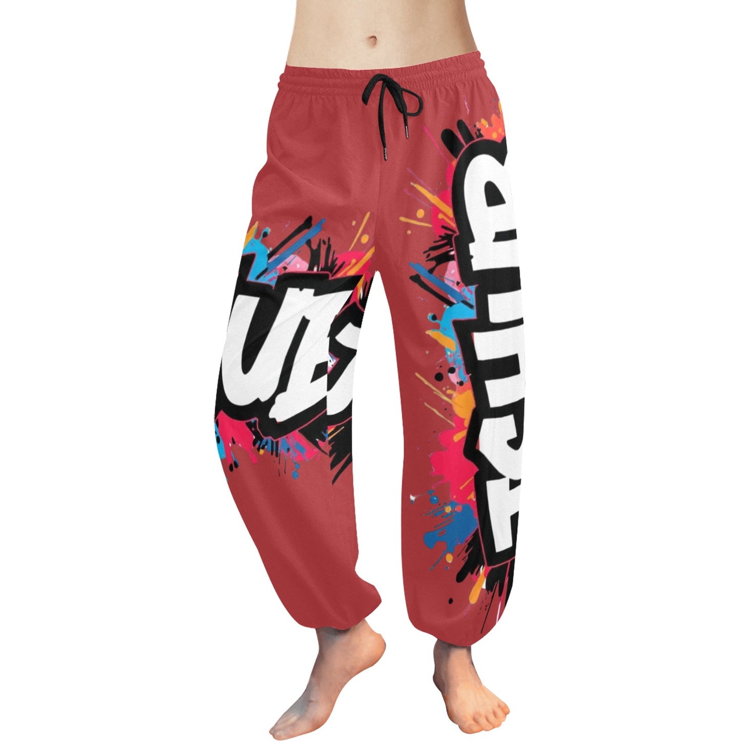 Pantaloni Harem Donna JSHub – Stile Casual con Stampa All-Over