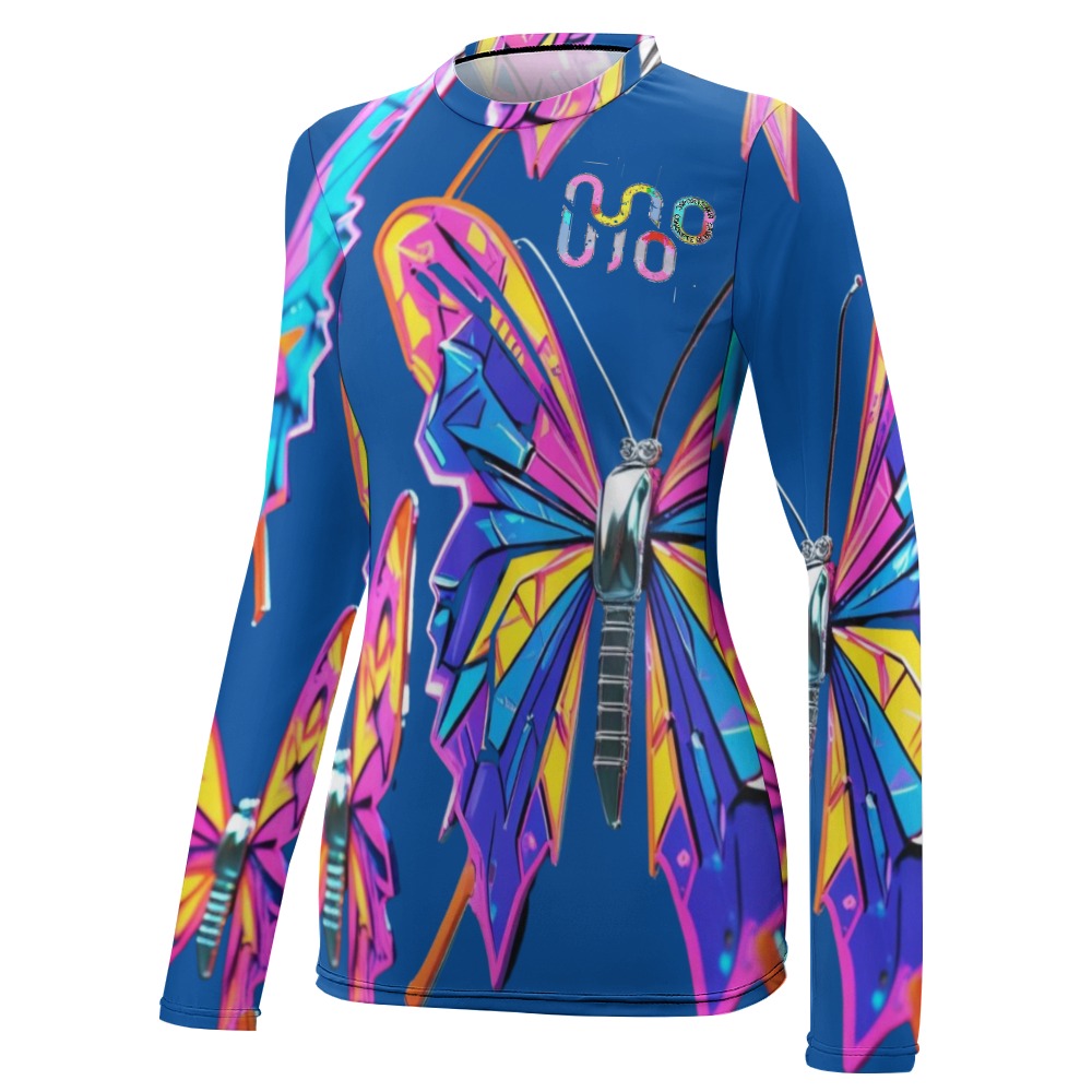 Maglietta donna Wings of Noise maniche lunghe protezione UV – 10 varianti colore