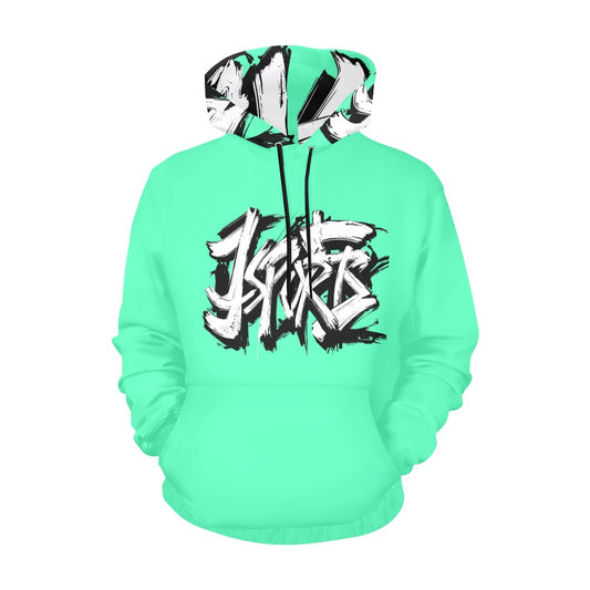 Felpa con cappuccio MOMO Bloom – Urban Mint Glow