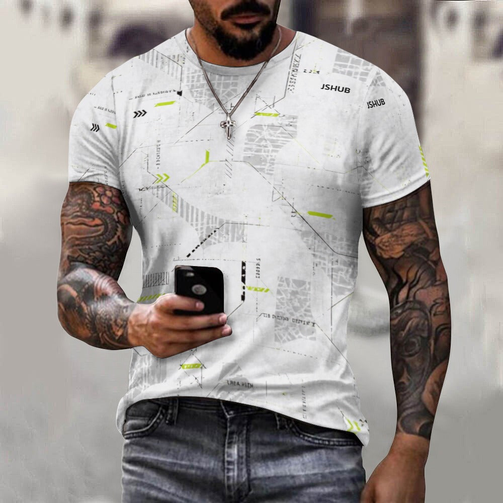 JSHUB Urban Reset Campus | T-Shirt All Over Streetwear Uomo