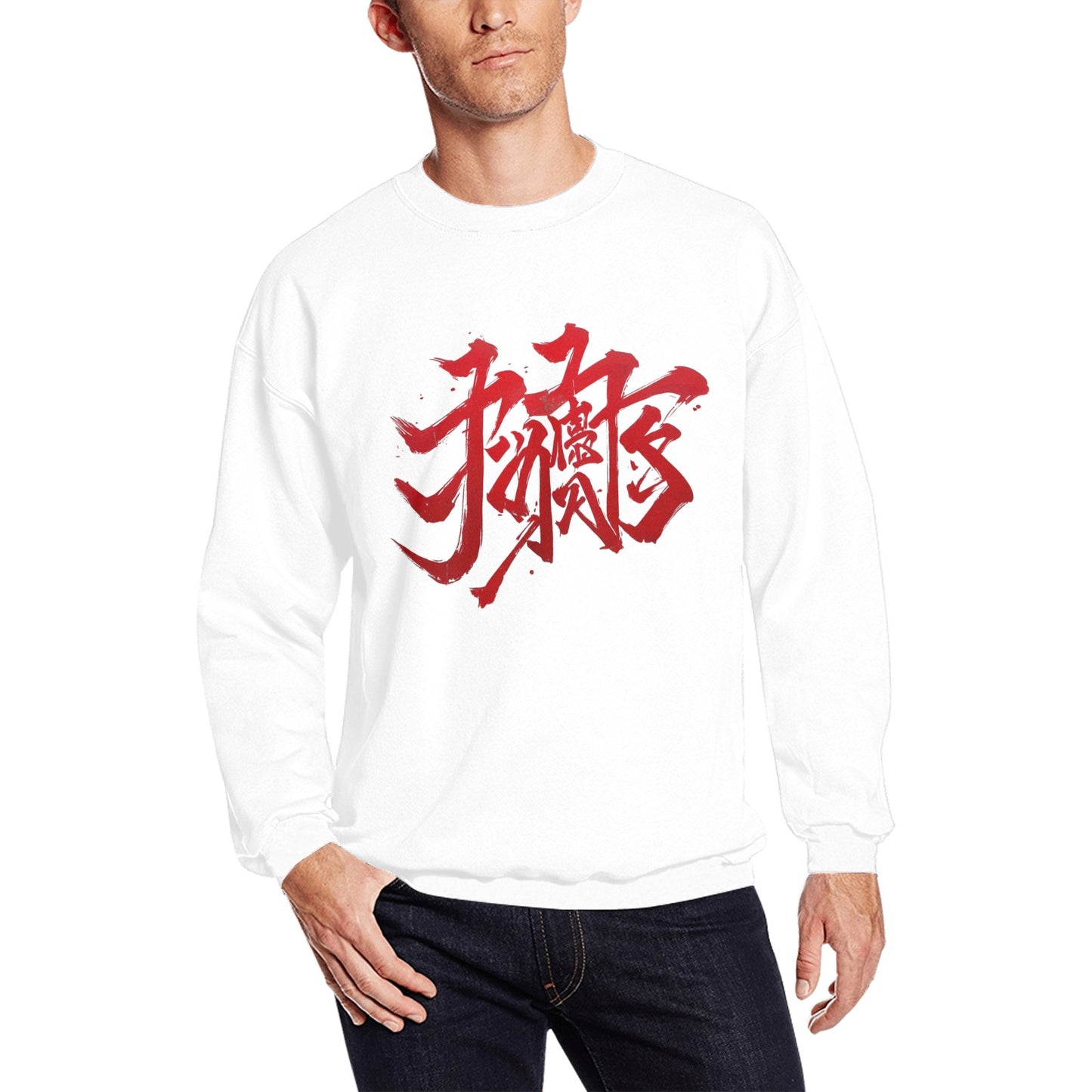 Felpa Uomo "JSPORTS Mono H18 White-Red"