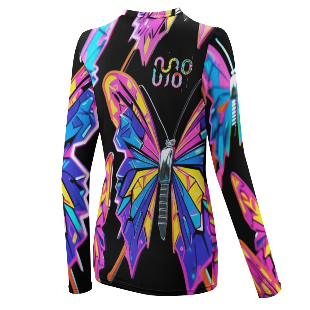 Maglietta donna Wings of Noise maniche lunghe protezione UV – 10 varianti colore