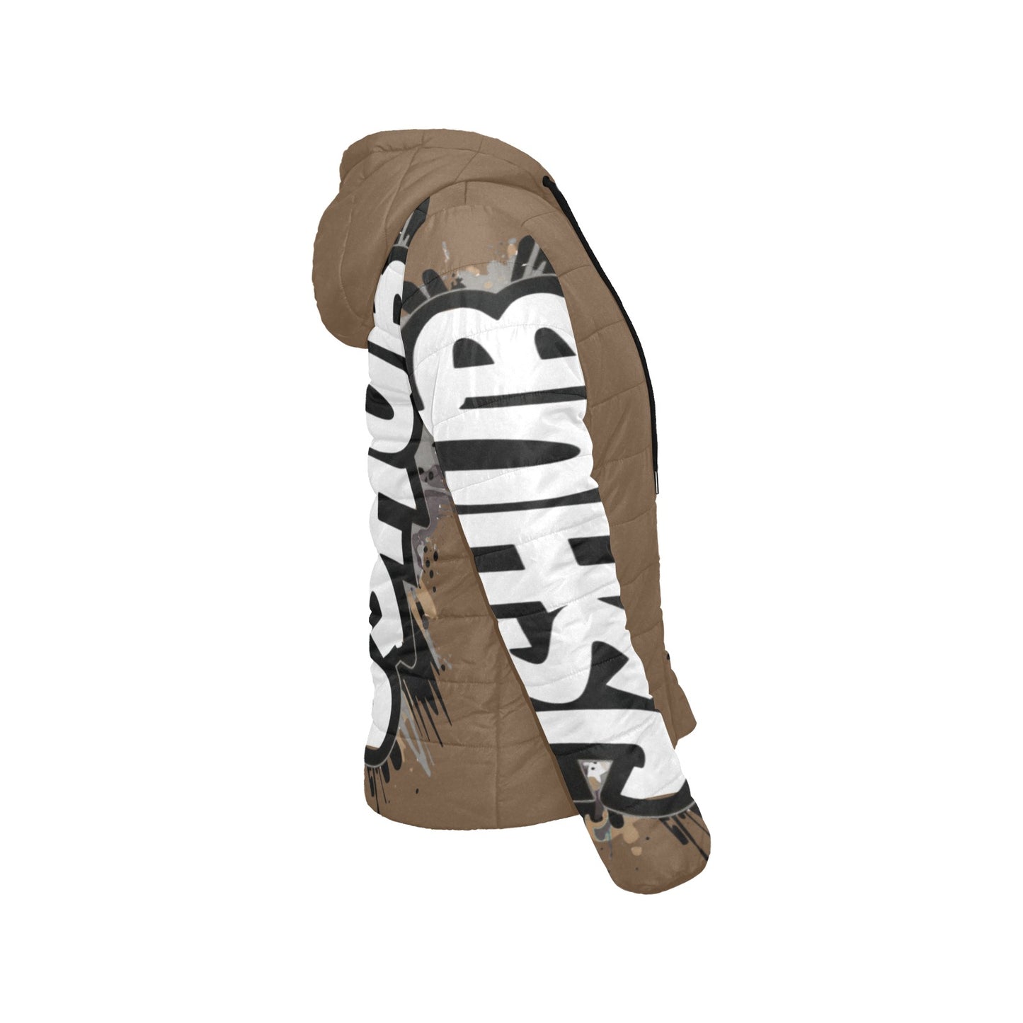 Giacca Imbottita con Cappuccio da Donna – Stampa All Over JSHub