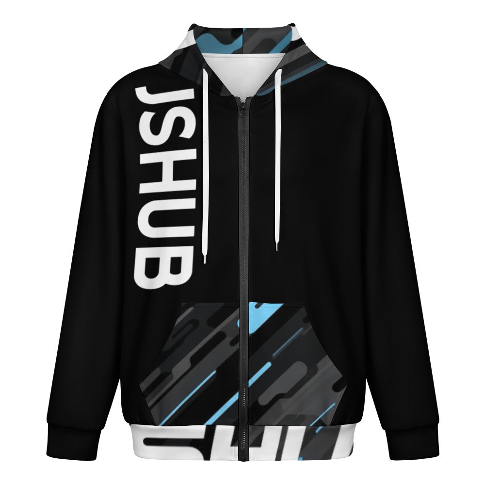 JS HUB Motion Core High Neck Hoodie Uomo Nera Multicolor