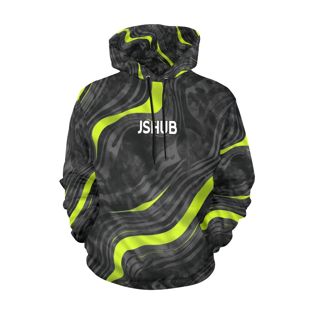 Felpa con cappuccio Neon Flow – JSHUB Collection Edizione Limitata Streetwear