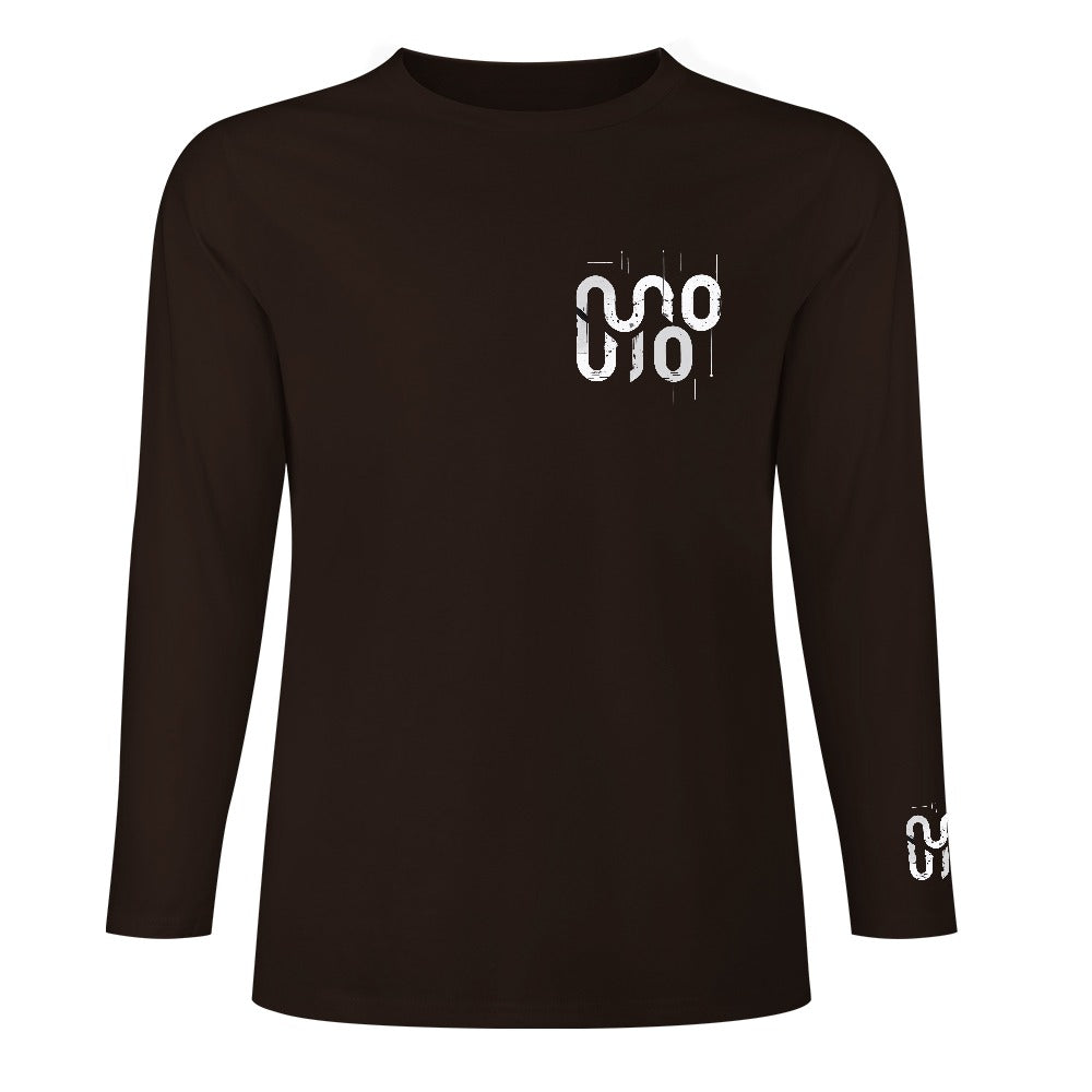 Maglietta manica lunga marrone scuro Concrete Echoes Urban Soil