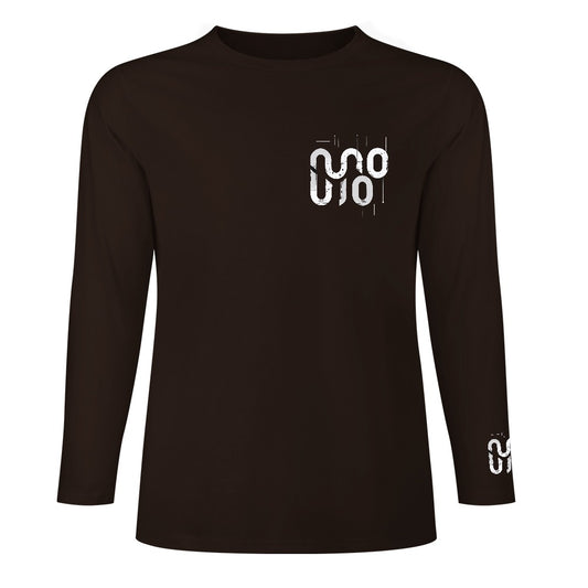 Maglietta manica lunga marrone scuro Concrete Echoes Urban Soil