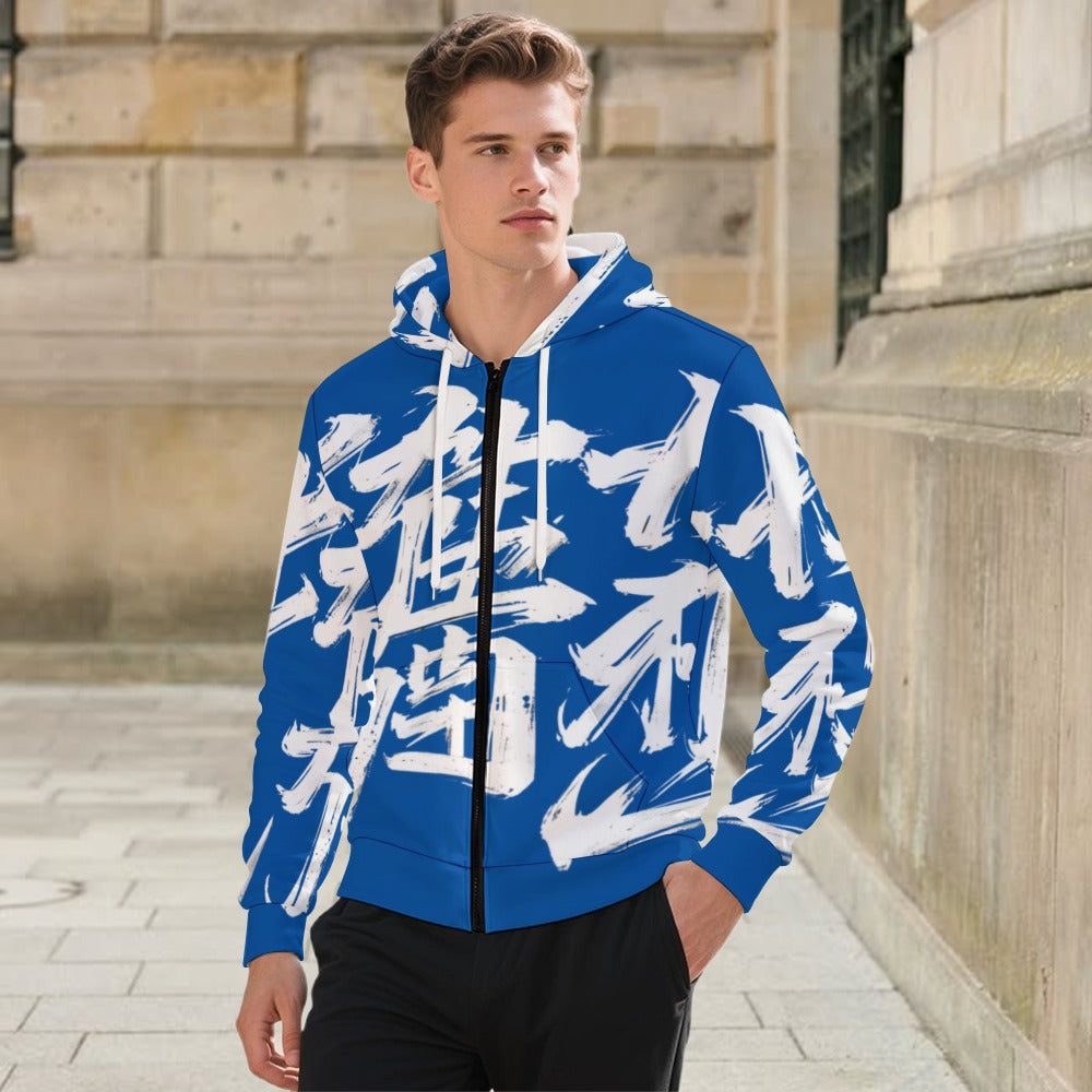 Felpa JSPORTS Momo M06 – Blu Profondo e Bianco Imponente