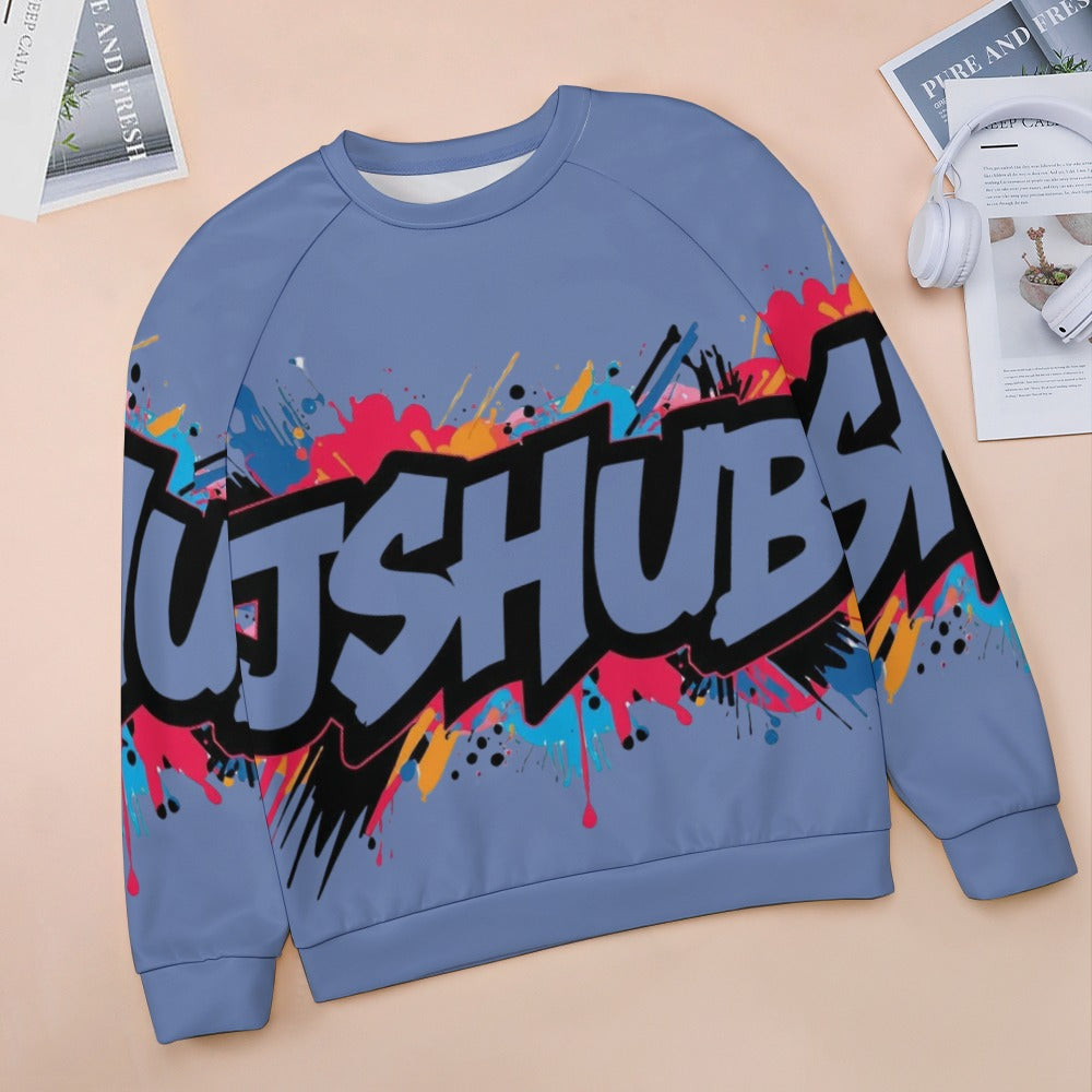 Felpa Donna JSHub Multicolor – Stile Streetwear con Graffiti All-Over
