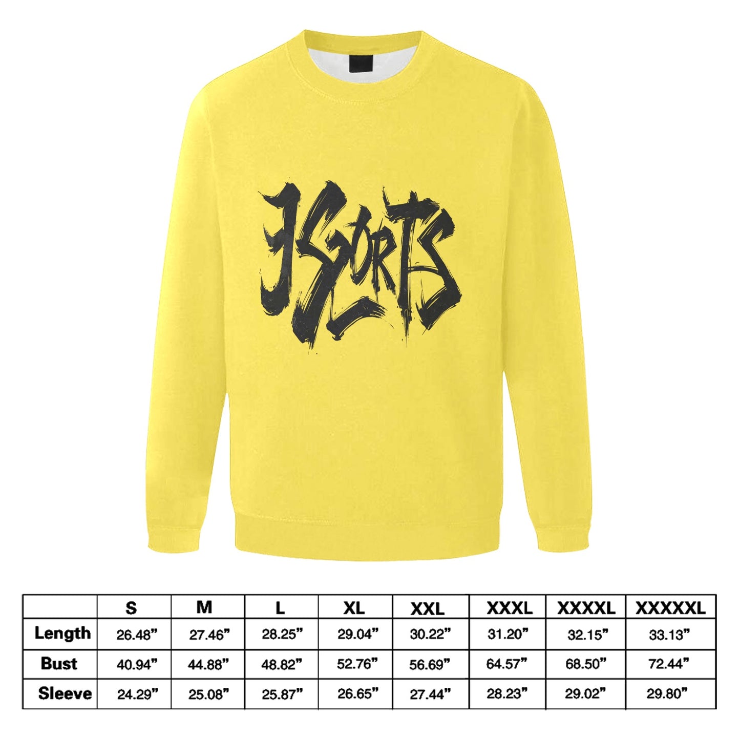 Felpa Uomo "JSPORTS Mono H18 Reverse" – Girocollo Monocolore