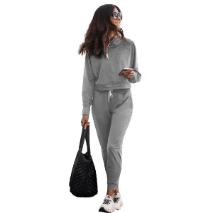 Tuta Lounge Grey High Waist Set